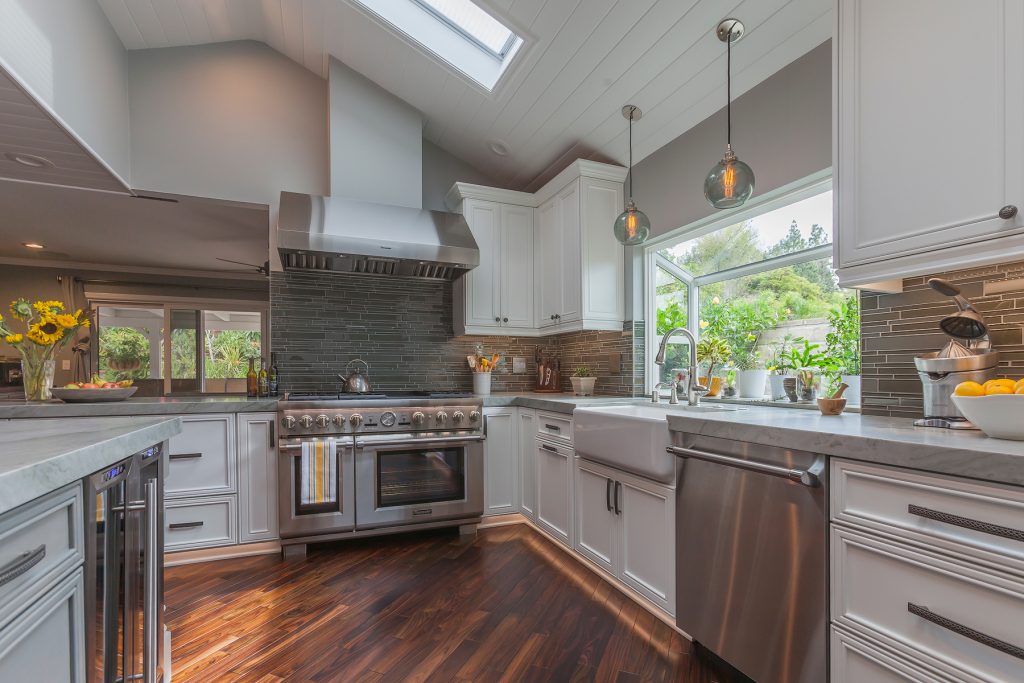 Gray and White Kitchen Design