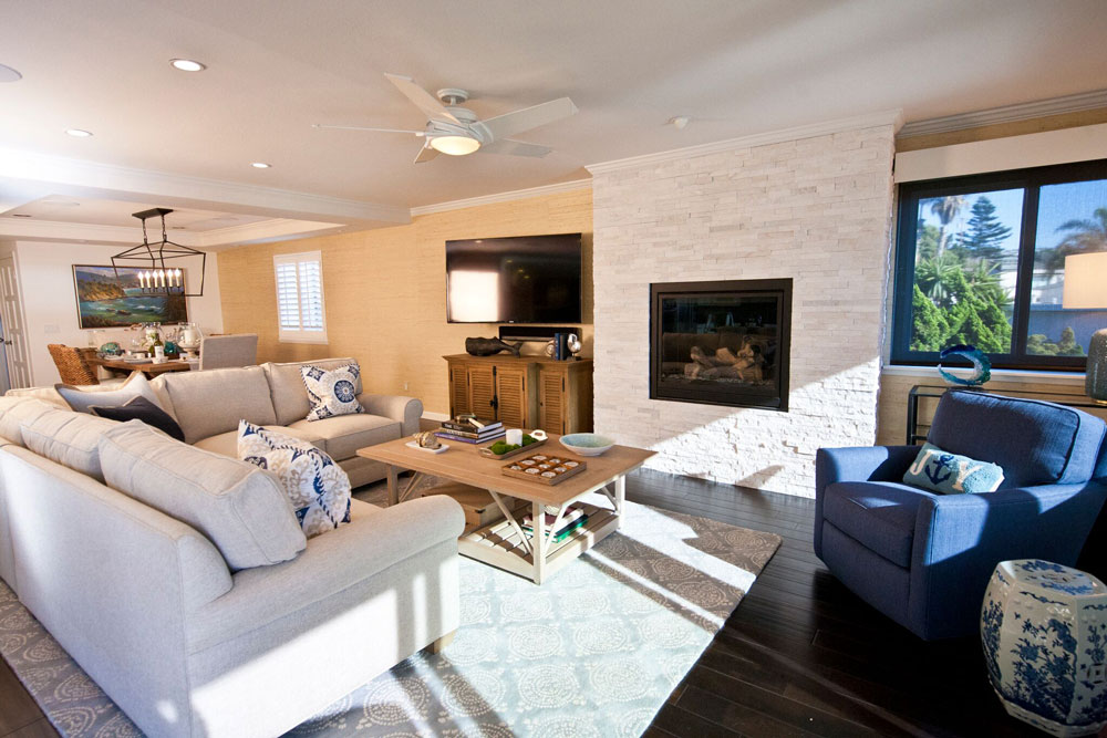 Living Room with neutral colors