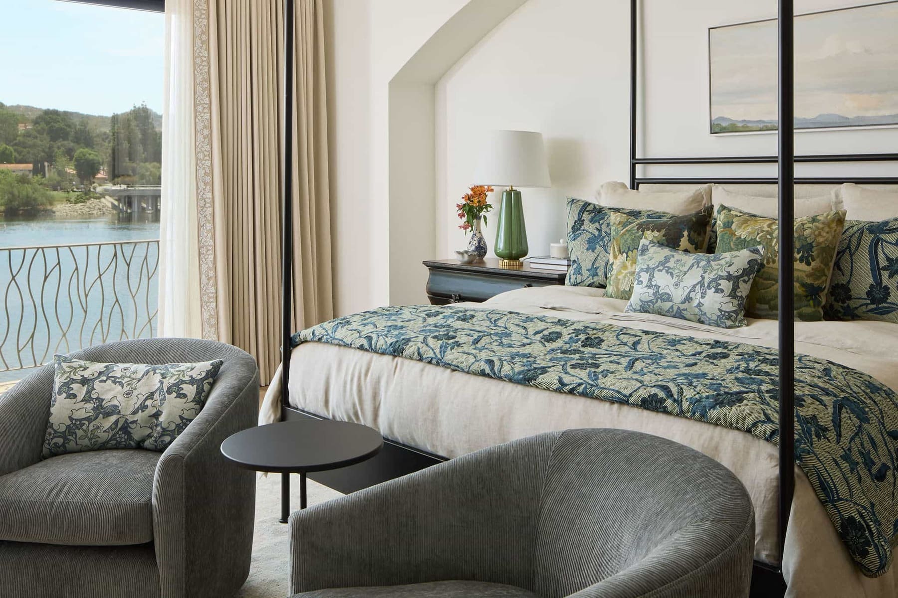 Michelle Price 805 Interiors, Inc designed master bedroom